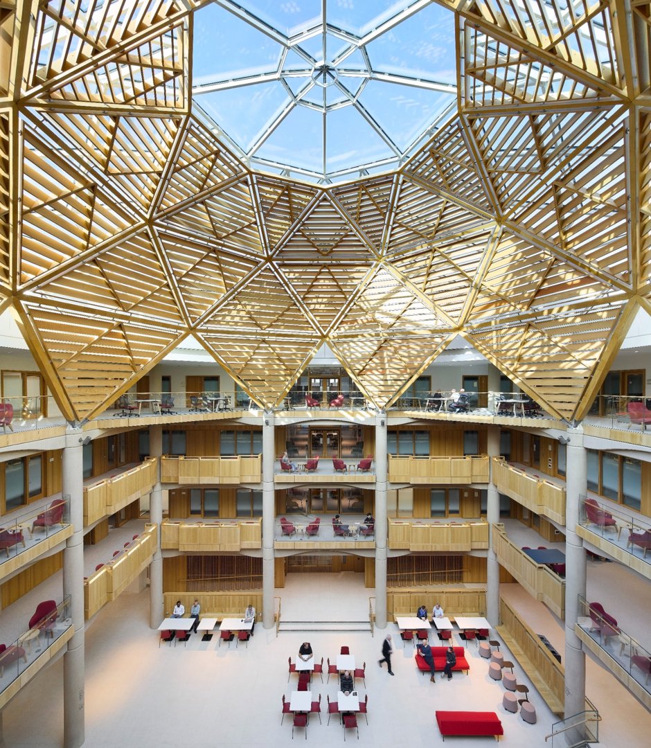view of the great hall at the stephen a schwarzman centre for the humanities